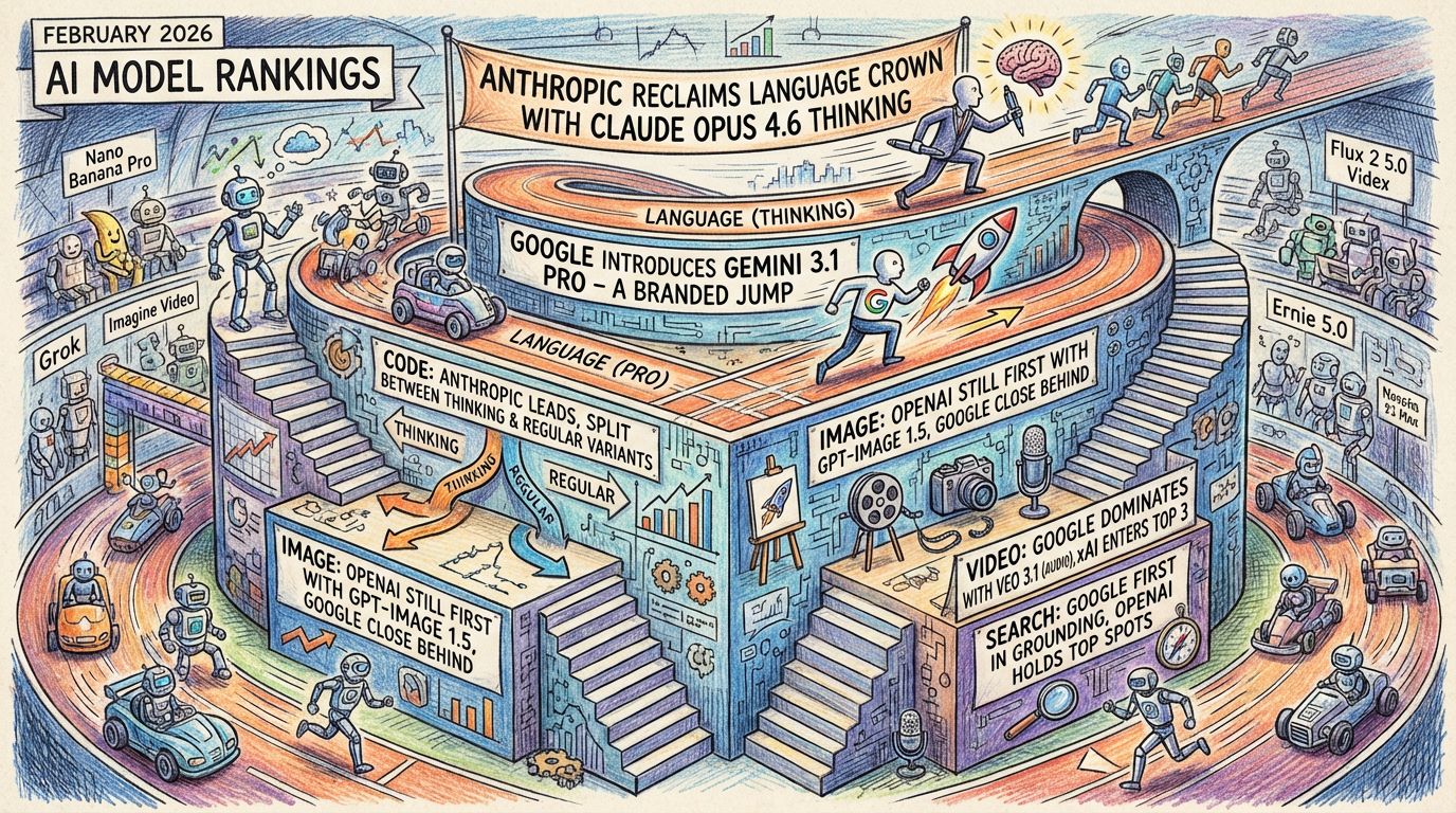 דירוג מודלים פברואר, 2026