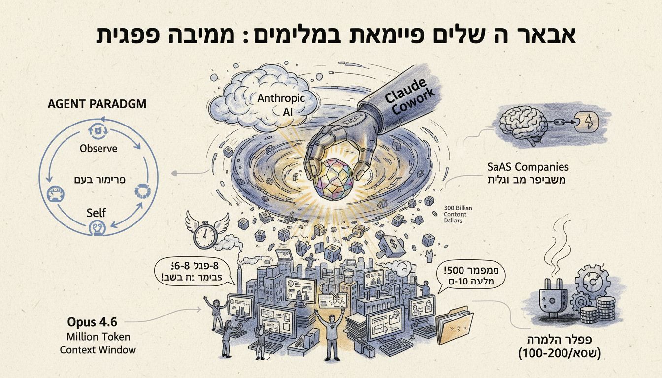 Claude Cowork: המהפכה שמעוררת סערה בשוק התוכנה העולמי