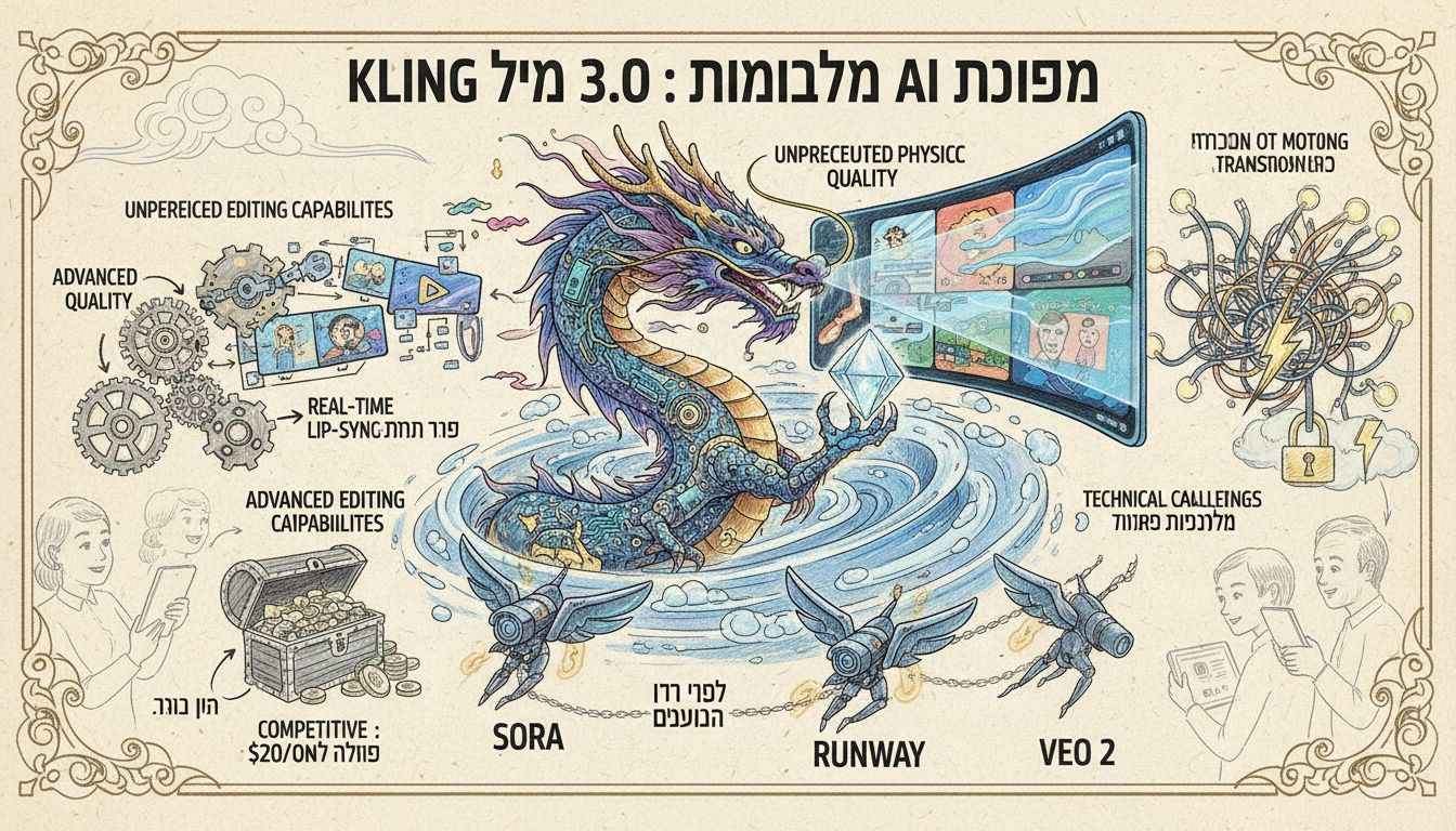 Kling 3.0: מהפכה בדור הבא של יצירת וידאו באמצעות AI