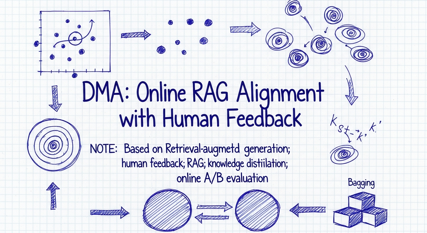 DMA (Dynamic Memory Alignment): יישור (Alignment) מקוון של RAG באמצעות משוב אנושי