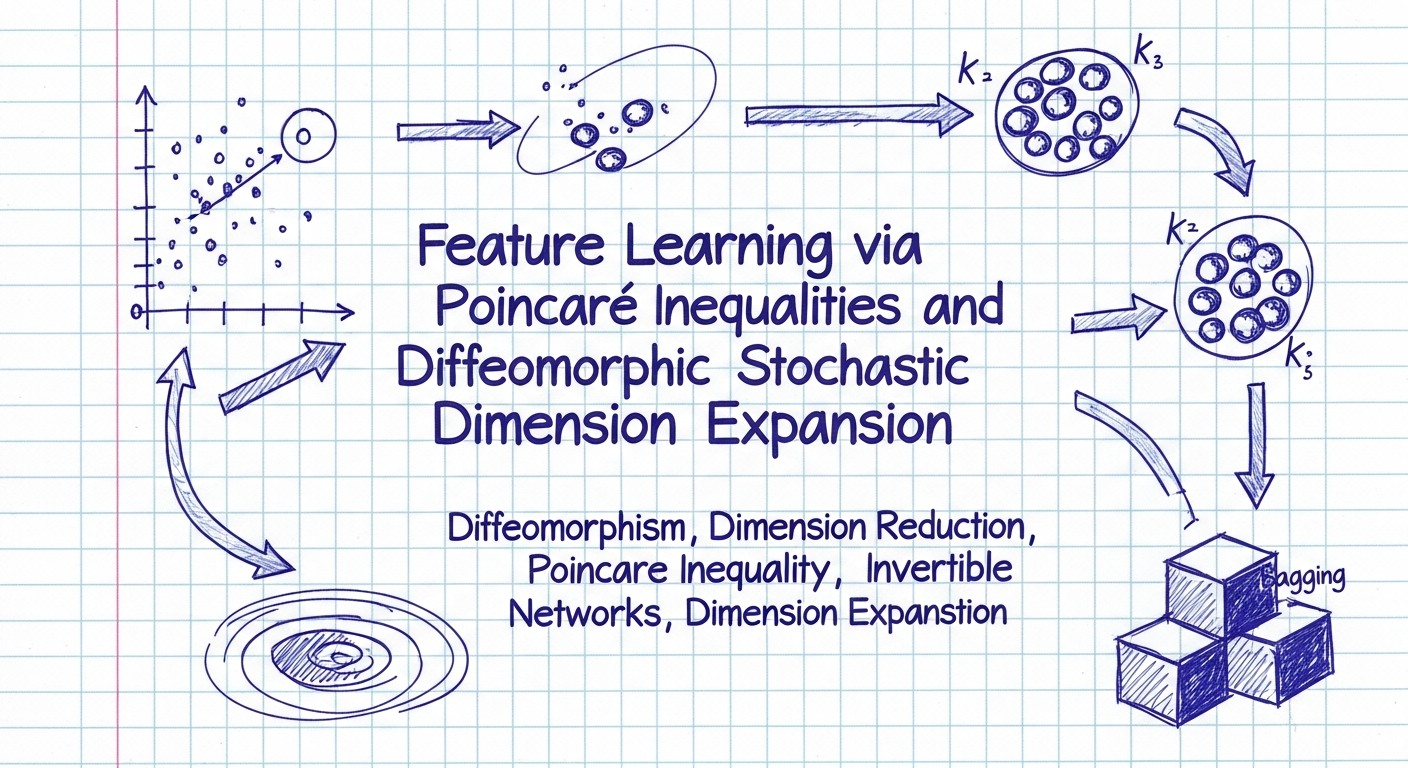 למידת תכונות (פיצ'רים) המבוססת על דיפאומורפיזם באמצעות אי-שוויונות פואנקרה על גבי מרחב קלט מורחב