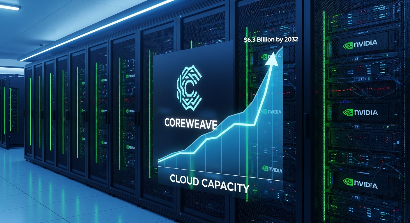 CoreWeave ו‑Nvidia חתמו על הזמנת קיבולת ענן ב‑6.3 מיליארד דולר